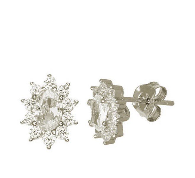 Oval Stud Earrings | Valentina | Jewellery | Thirty 16 Williamstown