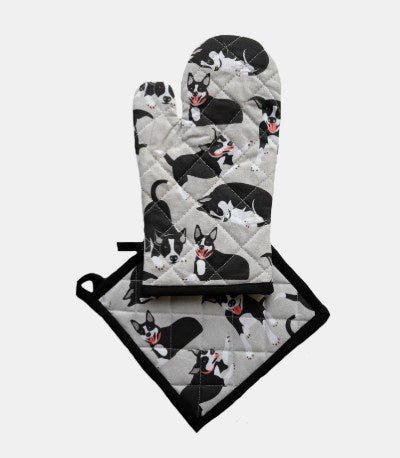 Oven Glove & Pot Holder Set - Farm Dogs | All Gifts Australia | Aprons, Mitts & Tea Towels | Thirty 16 Williamstown