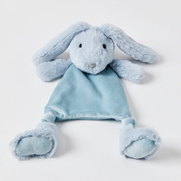 Pale Blue Bunny Comforter | Jiggle &amp; Giggle | Comforters, Teethers &amp; Rattles | Thirty 16 Williamstown