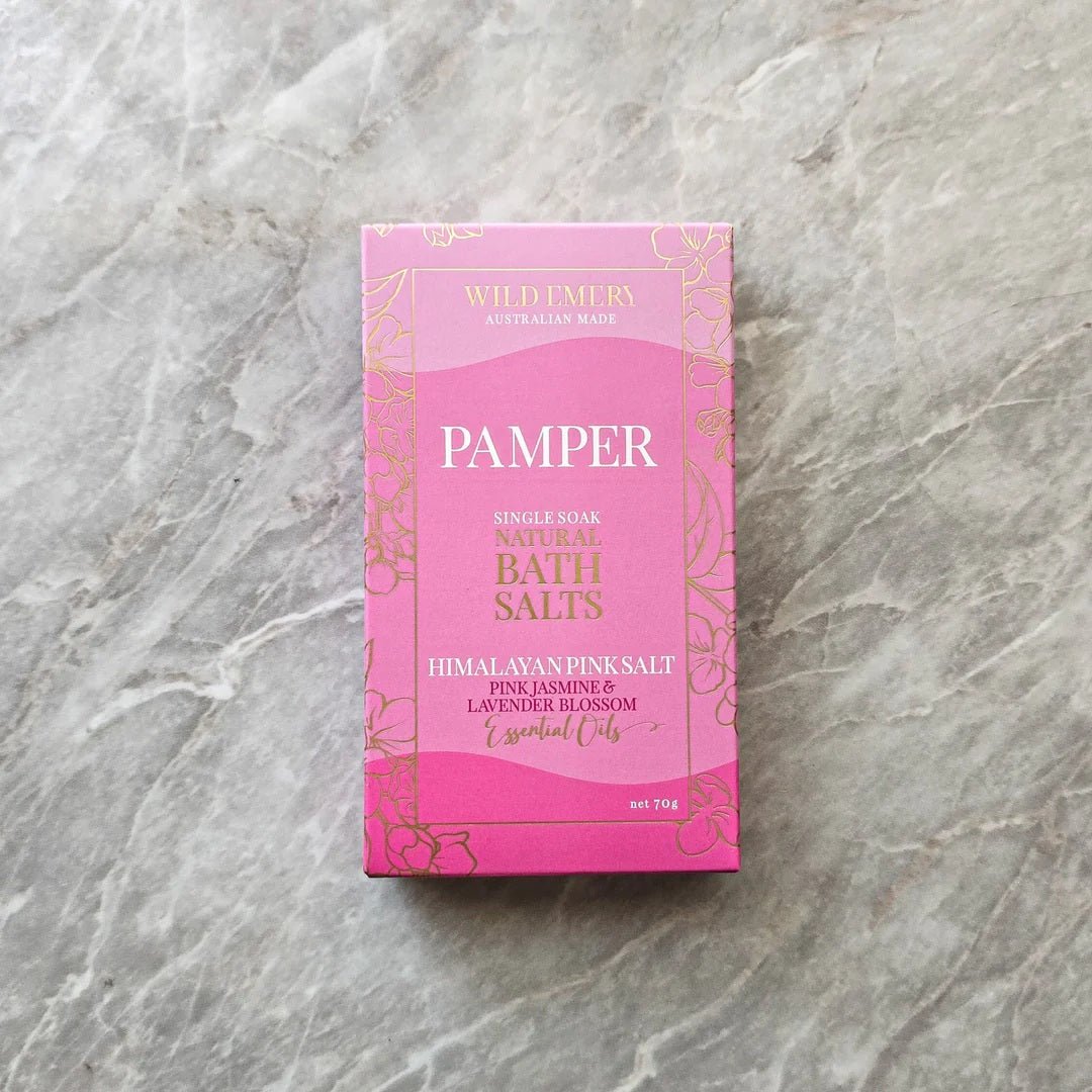 Pamper Single Soak Natural Bath Salts | Wild Emery | Bath & Body | Thirty 16 Williamstown