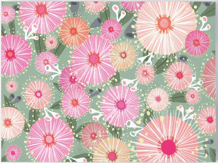 Paper Placemats - Gum Leaves by Cat MacInnes | Nuovo | Tableware | Thirty 16 Williamstown