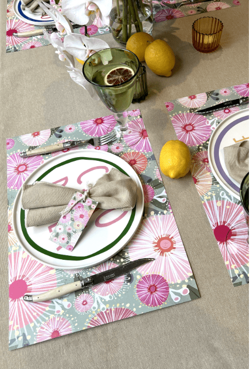 Paper Placemats - Gum Leaves by Cat MacInnes | Nuovo | Tableware | Thirty 16 Williamstown