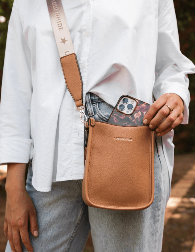 Parker Phone Crossbody Bag - Camel | Louenhide | Women's Accessories | Thirty 16 Williamstown