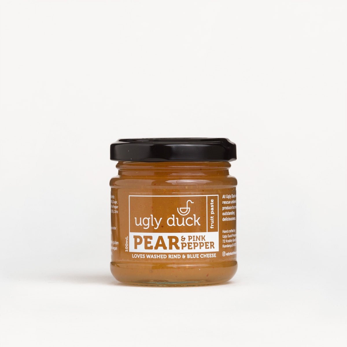 Pear & Pink Pepper Fruit Paste 100ml | Ugly Duck Preserves | Festive Food | Thirty 16 Williamstown