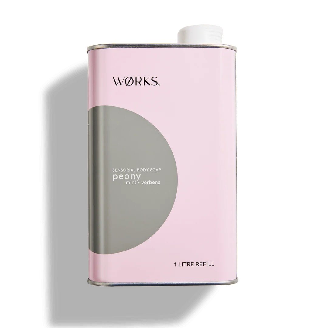 Peony Body Soap 1 Litre Refill | WØRKS | Body Lotion & Wash | Thirty 16 Williamstown