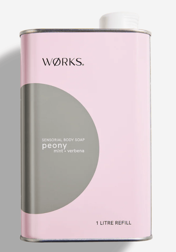 Peony Body Soap 1 Litre Refill | WØRKS | Body Lotion & Wash | Thirty 16 Williamstown