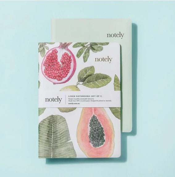 Perfectly Picked – A5 Notebook (Set of 2) Lined | Notely | Stationery | Thirty 16 Williamstown