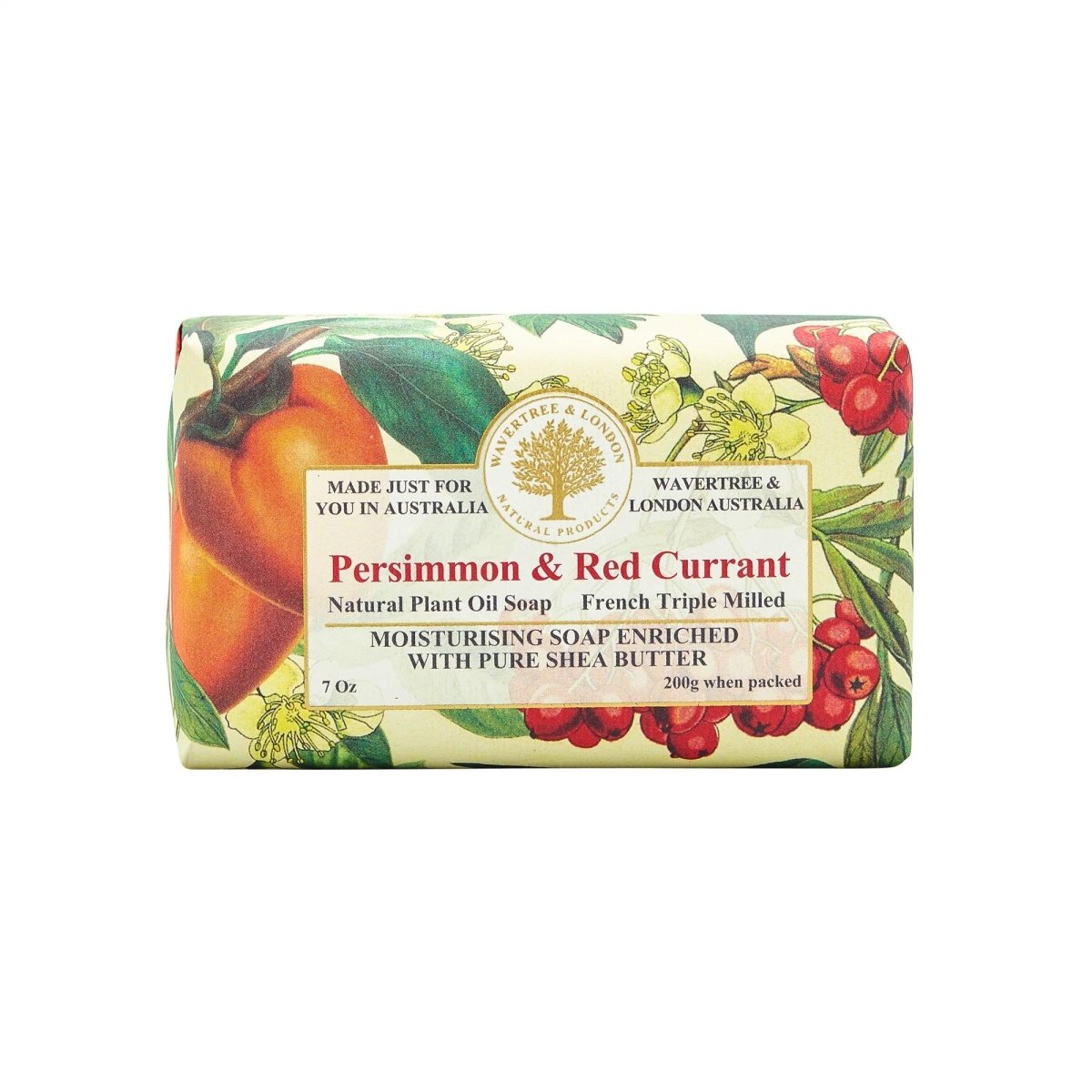 Persimmon & Red Currant Soap Bar 200g | Wavertree & London | Soaps | Thirty 16 Williamstown