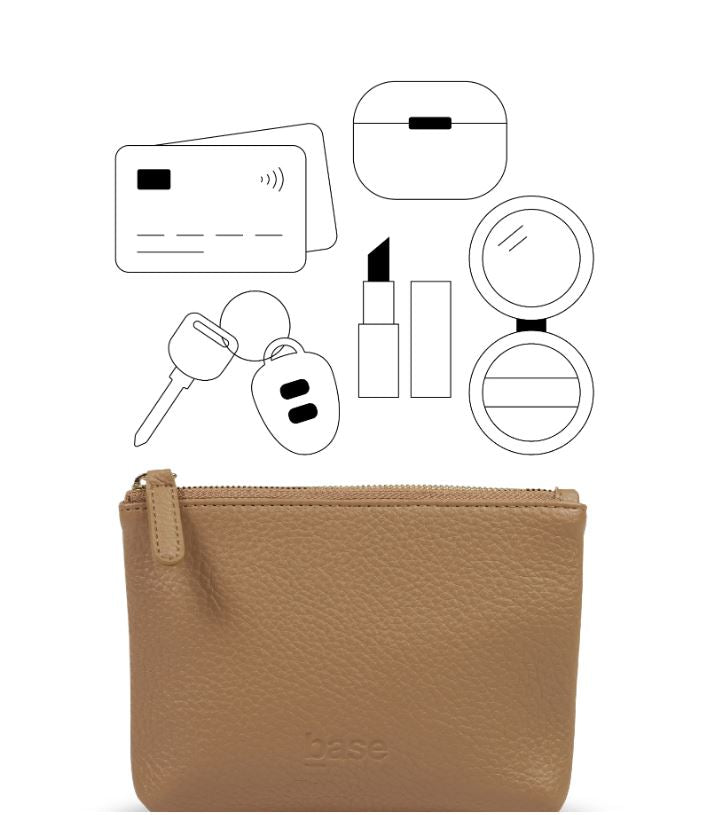 Petite Base - Camel | Base | Cosmetic Bags | Thirty 16 Williamstown