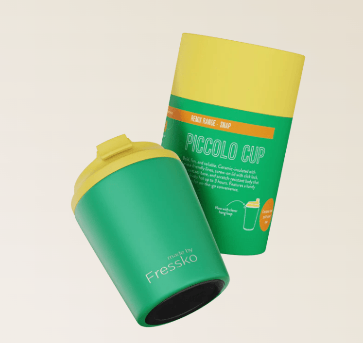 “Piccolo Reusable Cup - SNAP 118ml - 4oz | Made By Fressko | Travel Mugs & Drink Bottles | Thirty 16 Williamstown