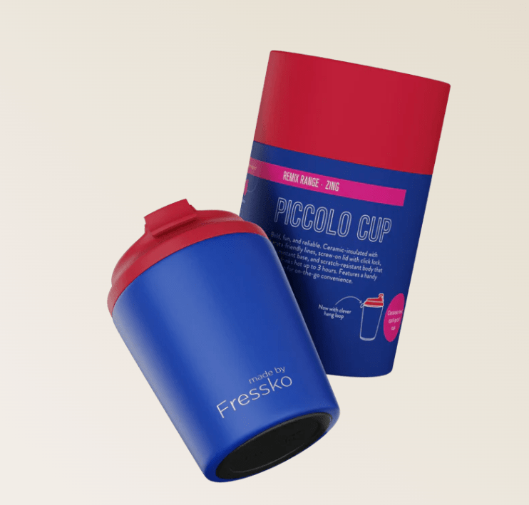 “Piccolo Reusable Cup - ZING 118ml - 4oz | Made By Fressko | Travel Mugs & Drink Bottles | Thirty 16 Williamstown
