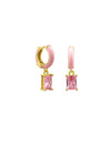 Pink Enamel and Pink CZ Hoop Earrings | Tiger Tree | Jewellery | Thirty 16 Williamstown