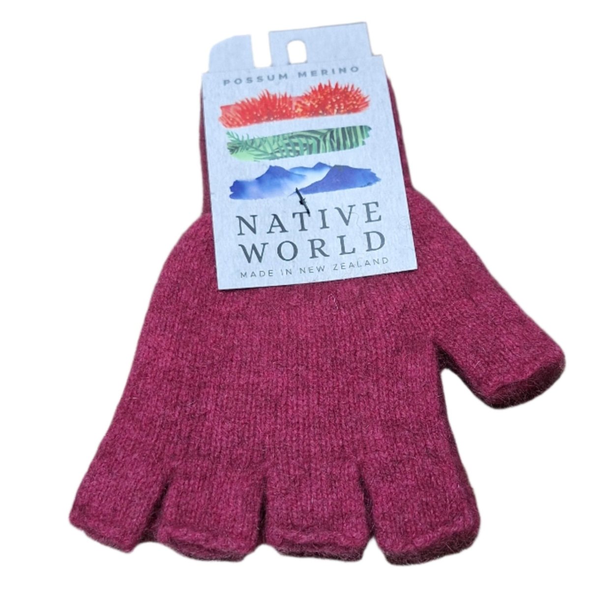 Plain Fingerless Gloves - Peony | Native World | Beanies, Scarves & Gloves | Thirty 16 Williamstown