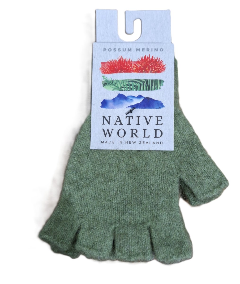 Plain Fingerless Gloves - Pistachio | Native World | Beanies, Scarves & Gloves | Thirty 16 Williamstown