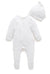 Pointelle Growsuit & Hat Pack - White | Purebaby | Baby & Toddler Growsuits & Rompers | Thirty 16 Williamstown