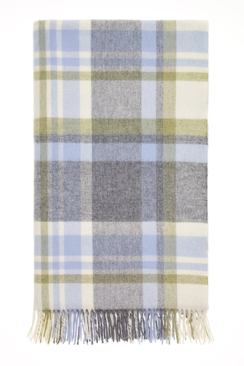 Portree Throw - Grey/Duck Egg | Bronte By Moon | Throws & Rugs | Thirty 16 Williamstown