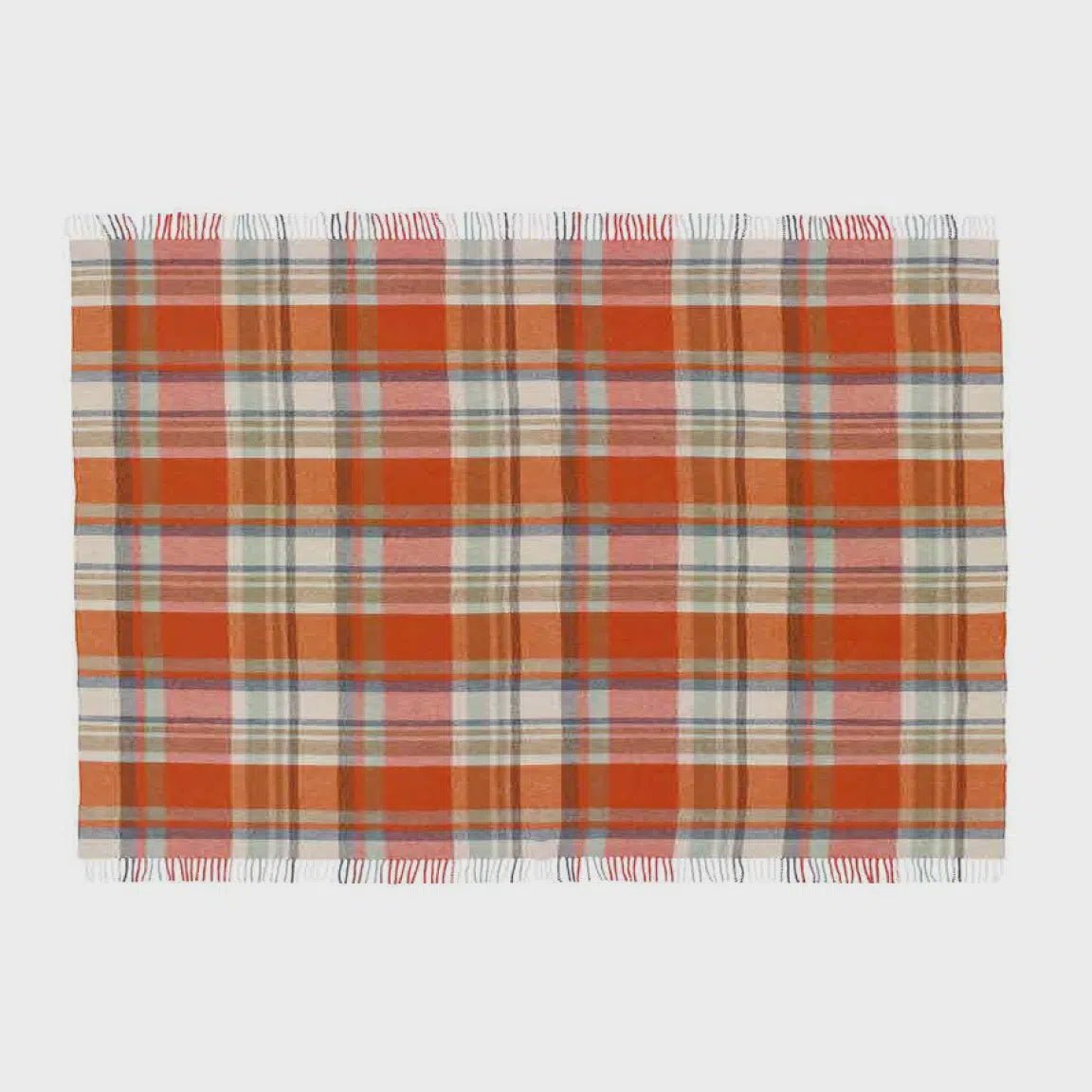 Portree Throw - Orange | Bronte By Moon | Throws & Rugs | Thirty 16 Williamstown