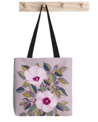 Printed Tote Bags - Sturt's Desert Rose | Lorraine Brownlee Designs | Handbags | Thirty 16 Williamstown