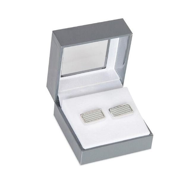 Rectangle Cufflinks - Silver | Van Heusen | Men&#39;s Accessories | Thirty 16 Williamstown