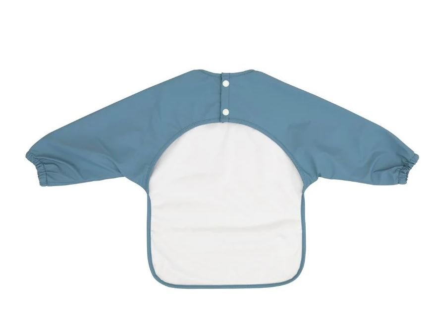 Recycled Long Sleeve Bib - Two Tone Blue | All 4 Ella | Bibs & Bandana Bibs | Thirty 16 Williamstown