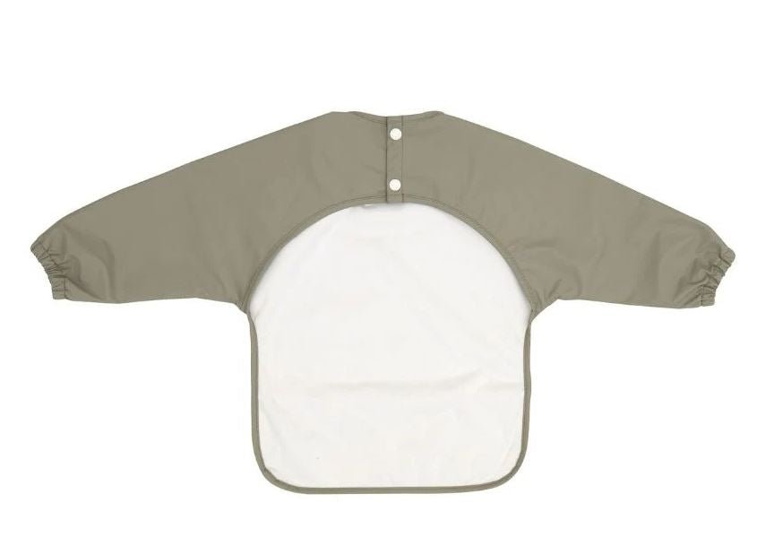 Recycled Long Sleeve Bib - Two Tone Sage | All 4 Ella | Bibs & Bandana Bibs | Thirty 16 Williamstown