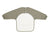Recycled Long Sleeve Bib - Two Tone Sage | All 4 Ella | Bibs & Bandana Bibs | Thirty 16 Williamstown