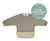 Recycled Long Sleeve Bib - Two Tone Sage | All 4 Ella | Bibs & Bandana Bibs | Thirty 16 Williamstown