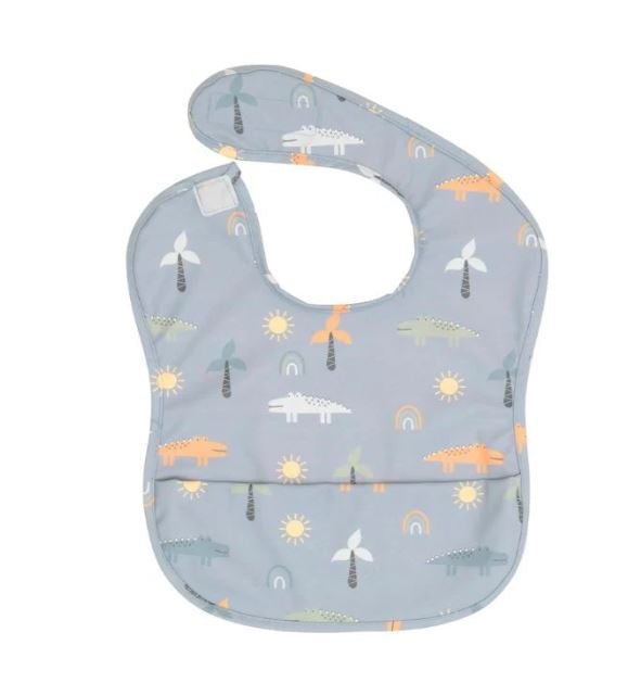 Recycled Pouch Bib - Crocodile | All 4 Ella | Bibs & Bandana Bibs | Thirty 16 Williamstown