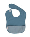 Recycled Pouch Bib - Two Tone Blue | All 4 Ella | Bibs &amp; Bandana Bibs | Thirty 16 Williamstown