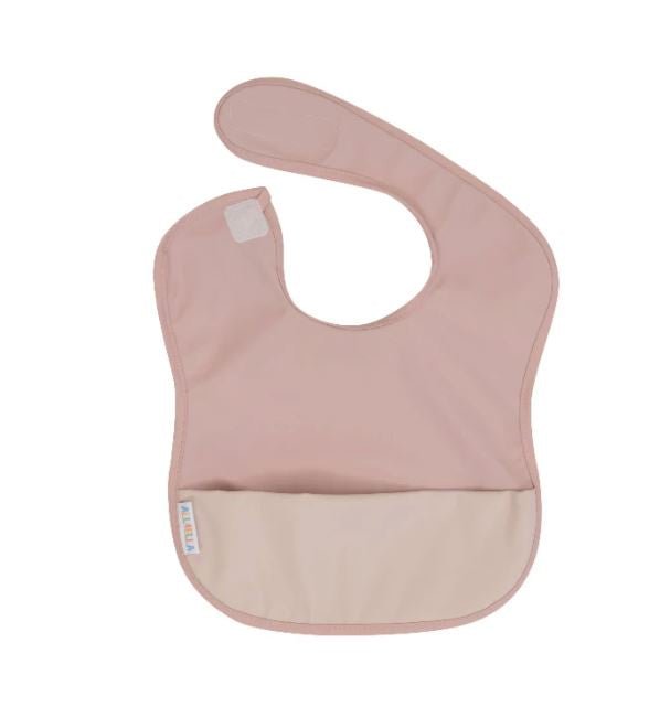 Recycled Pouch Bib - Two Tone Pink | All 4 Ella | Bibs & Bandana Bibs | Thirty 16 Williamstown