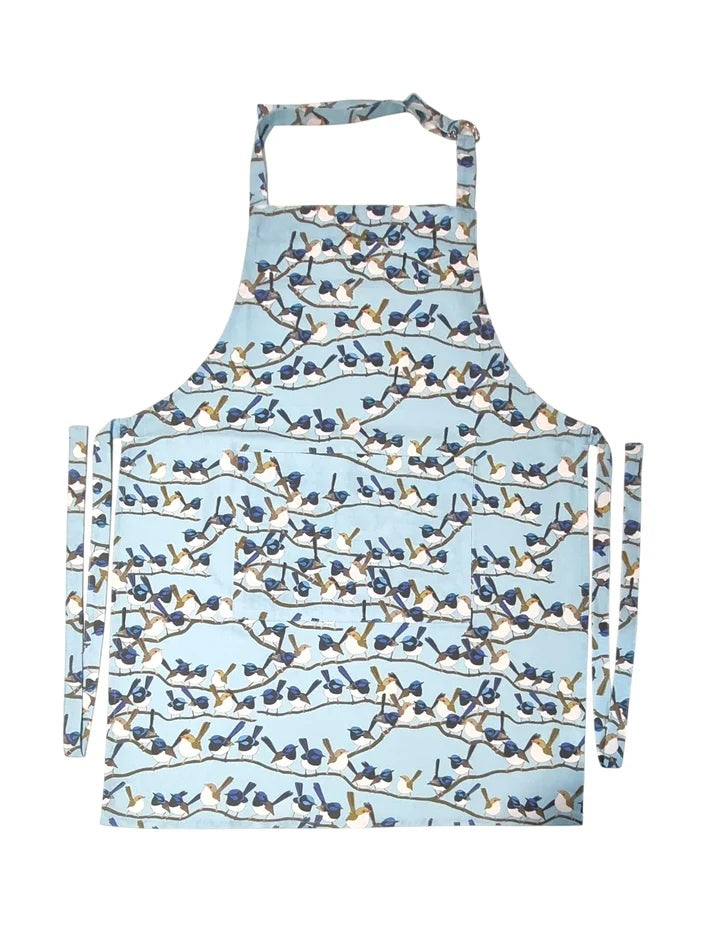 Fairy Wren Pattern Apron