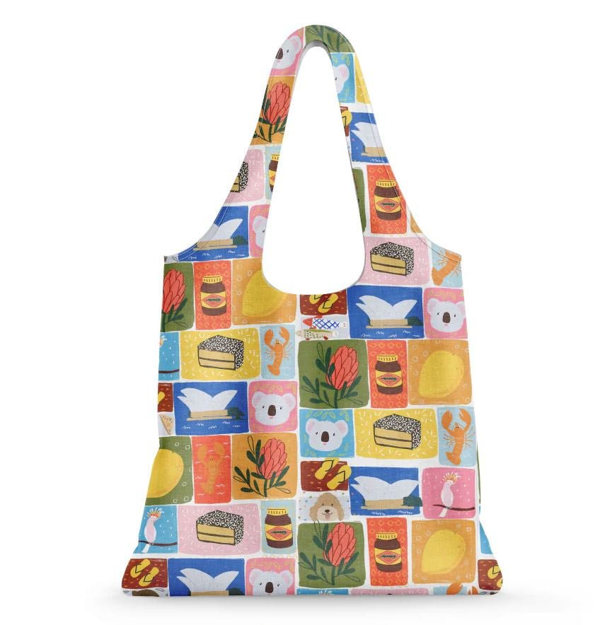 Reusable Shopping Bag Eco Tote - Aussie Icons | Suki McMaster | Shoppers | Thirty 16 Williamstown