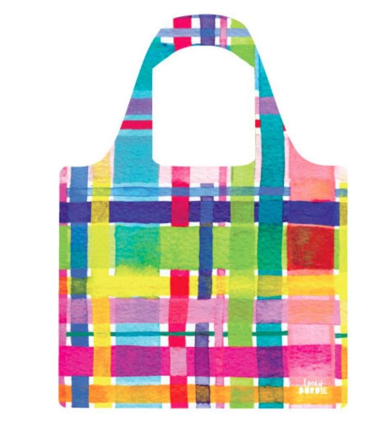 RO x Lordy Dordie Rainbow Gingham Reusable Shopping Bag | Ruby Olive | Shoppers | Thirty 16 Williamstown