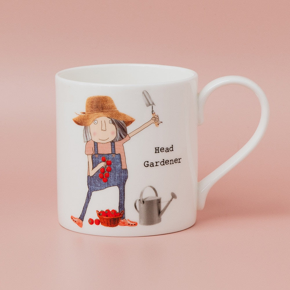 Boxed Bone China Mug 350ml - Head Gardener