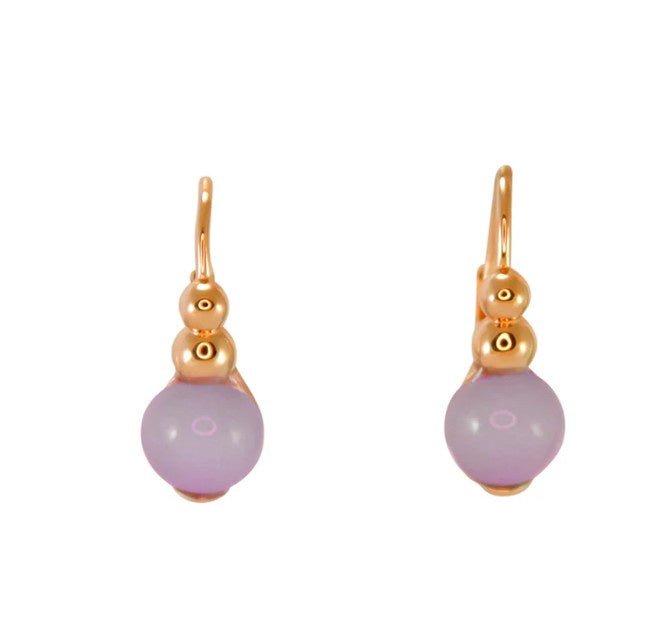 Round Drop Earrings - Lilac | Simply Italian | Jewellery | Thirty 16 Williamstown