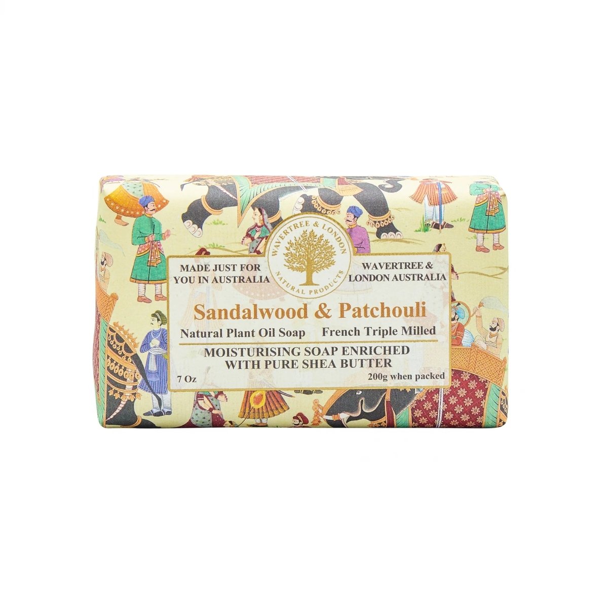 Sandalwood & Patchouli Soap Bar 200g | Wavertree & London | Soaps | Thirty 16 Williamstown
