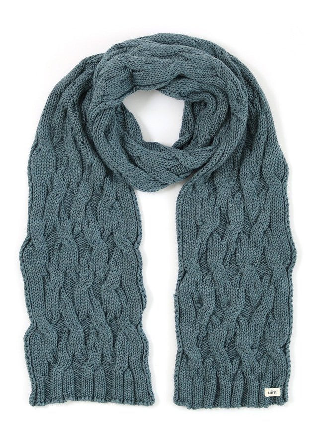 Scarf Mabel Aran Cable - Duck Egg | Uimi | Beanies, Scarves & Gloves | Thirty 16 Williamstown