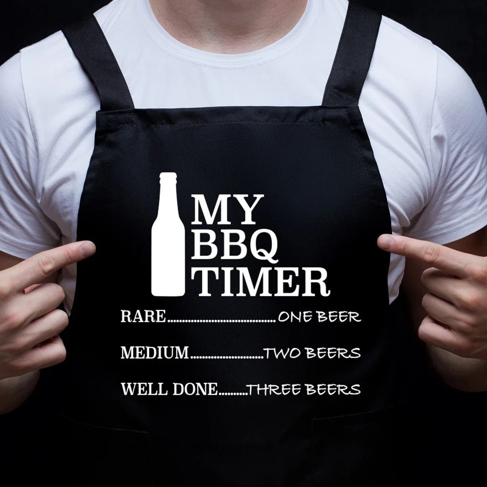 Screen Print Apron - BBQ Timer | Annabel Trends | BBQ Accessories | Thirty 16 Williamstown