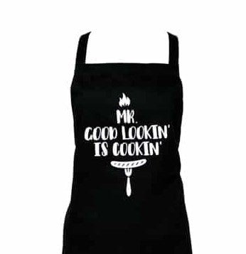 Screen Print Apron - Mr Good Looking | Annabel Trends | BBQ Accessories | Thirty 16 Williamstown
