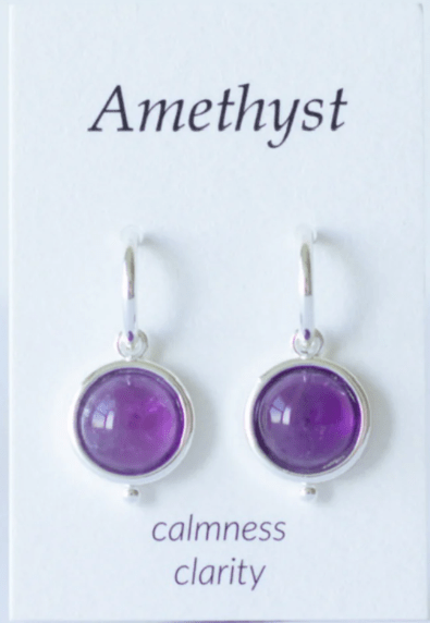 Semi Precious Drop Earrings - Amethyst | Urban Lustre | Jewellery | Thirty 16 Williamstown