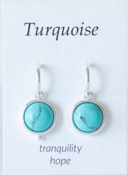Semi Precious Drop Earrings - Turquoise | Urban Lustre | Jewellery | Thirty 16 Williamstown