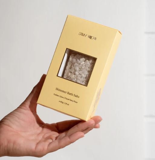 Shimmer Bath Salt - Golden Glow | Stray Willow | Bath &amp; Body | Thirty 16 Williamstown
