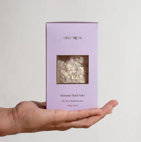 Shimmer Bath Salt - Lilac Skies Bright Bouquet | Stray Willow | Bath &amp; Body | Thirty 16 Williamstown