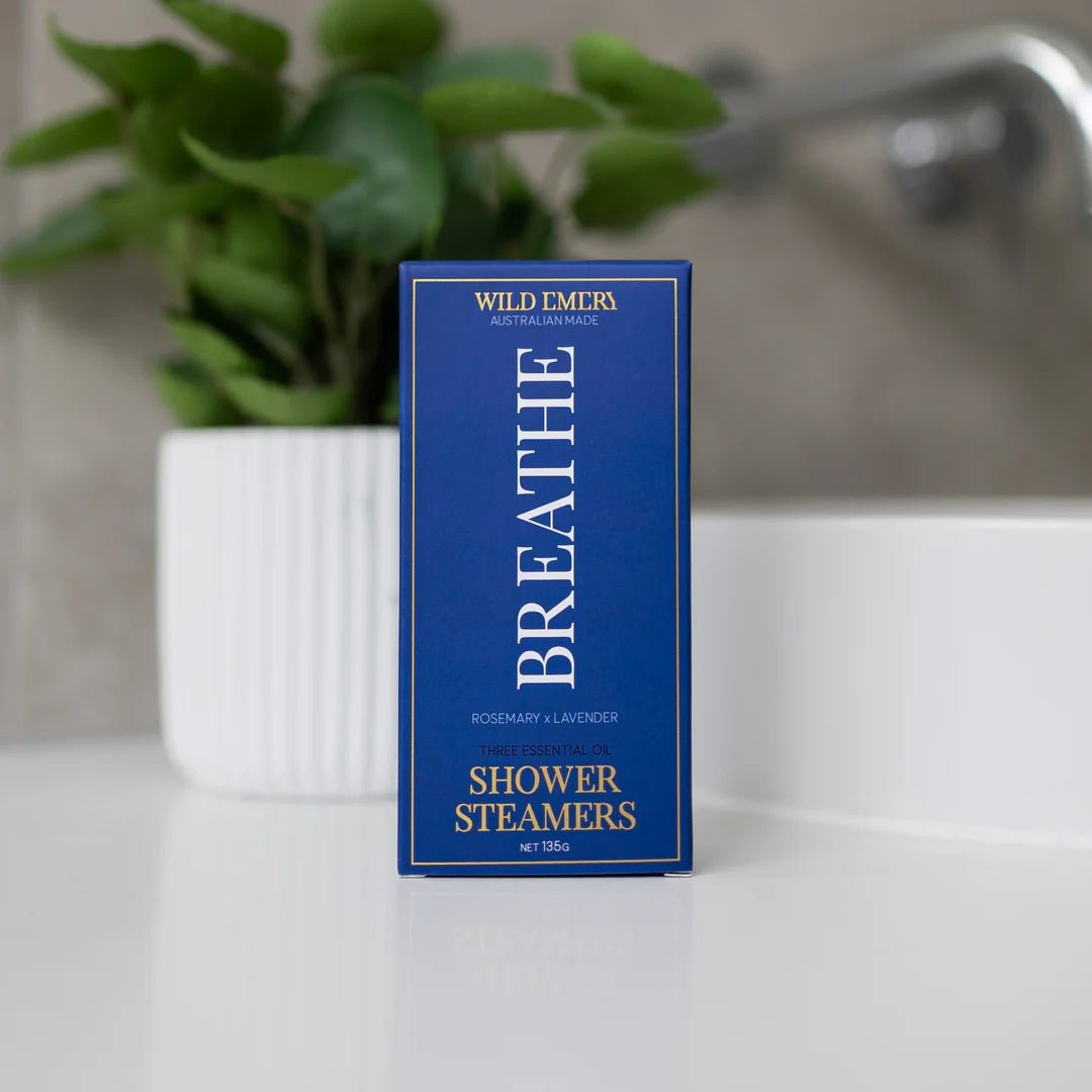 Shower Steamers BREATHE 3 pack - Rosemary & Lavender | Wild Emery | Bath & Body | Thirty 16 Williamstown