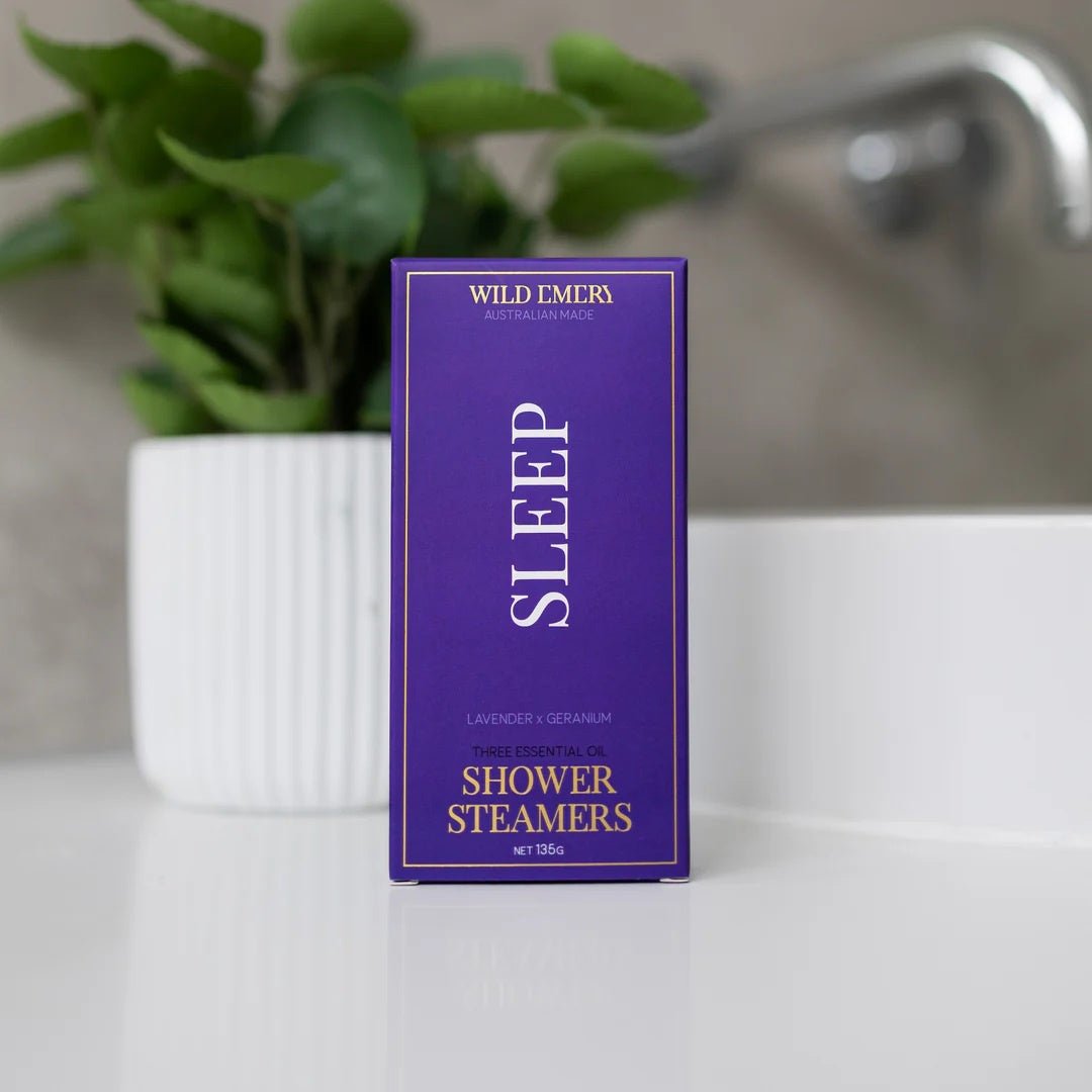 Shower Steamers SLEEP 3 pack - Lavender & Geranium | Wild Emery | Bath & Body | Thirty 16 Williamstown