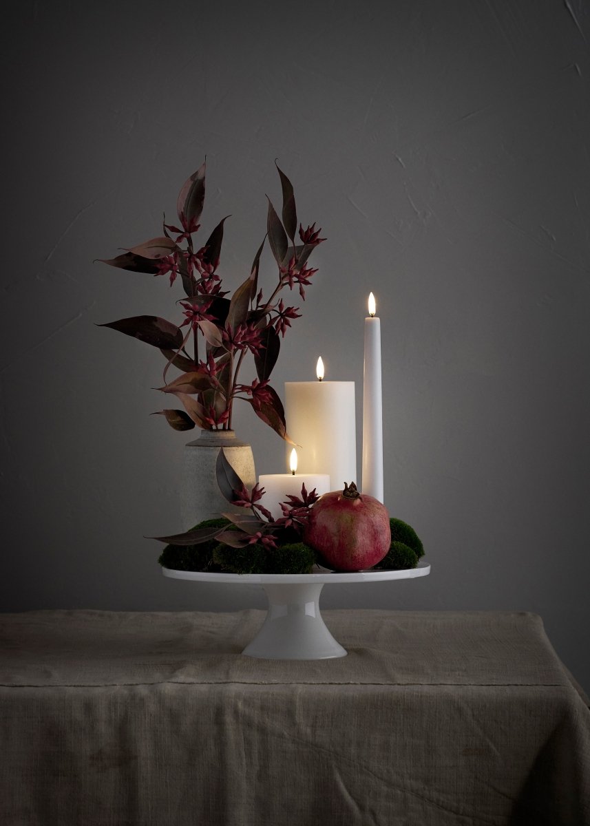 Single Wick Nordic White Pillar (7.8cm x 20.3cm) | Enjoy Living | Flameless Candles | Thirty 16 Williamstown