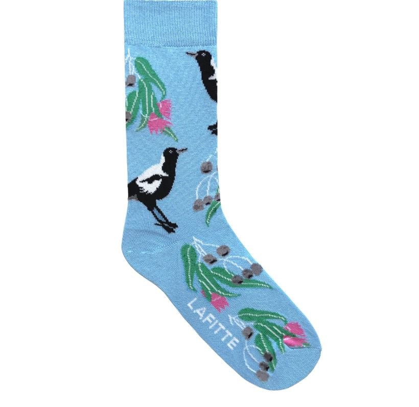 Sky Magpie Patterned Sock | Lafitte | Socks For Him & For Her | Thirty 16 Williamstown