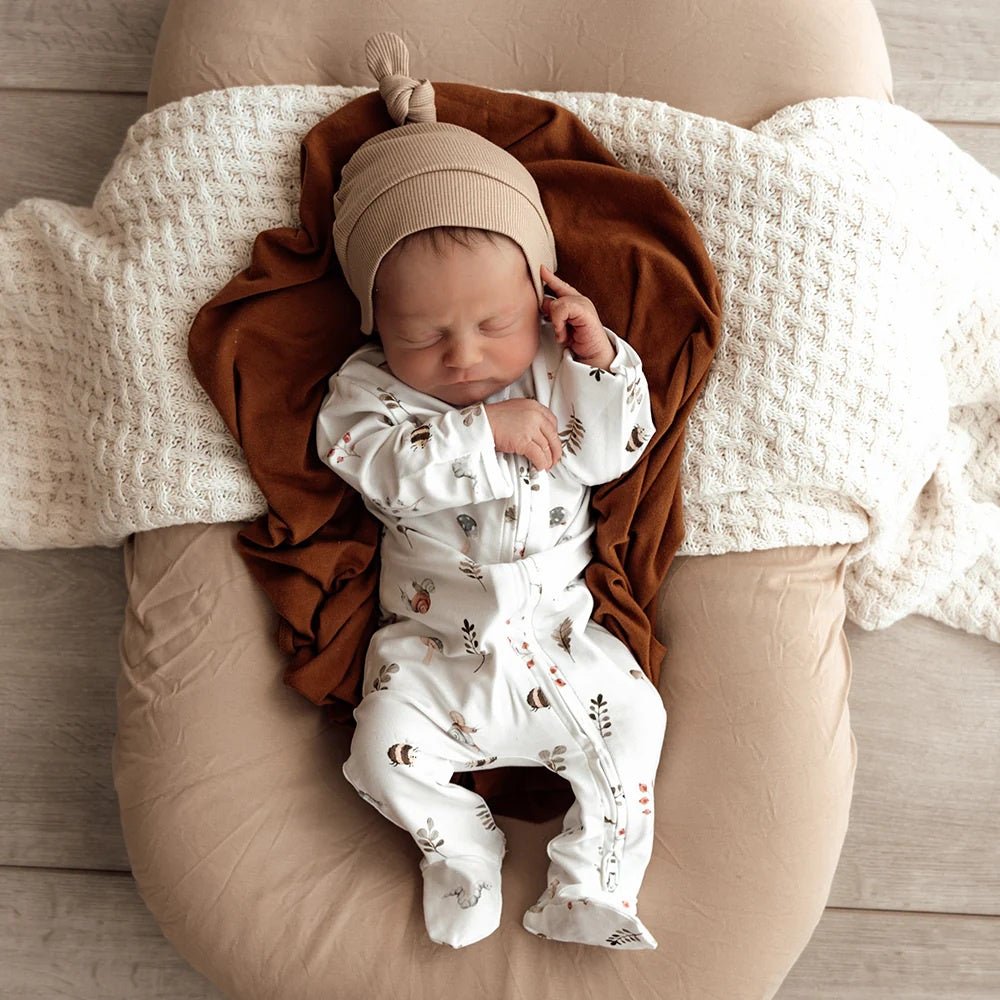 Sleepsuit Zip Footie - Garden Friends | Snuggle Hunny | Baby & Toddler Growsuits & Rompers | Thirty 16 Williamstown