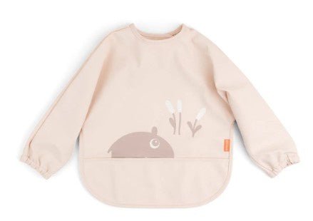 Sleeved Pocked Bib - Ozzo Powder | Done By Deer | Children's Dinnerware | Thirty 16 Williamstown