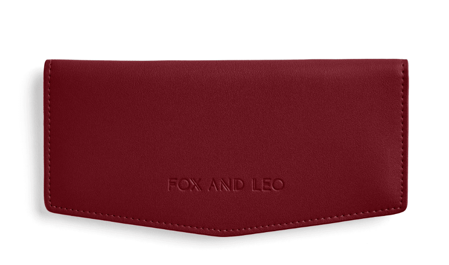 Slimline Wallet - Burgundy | Fox and Leo | Coin Purses & Wallets | Thirty 16 Williamstown